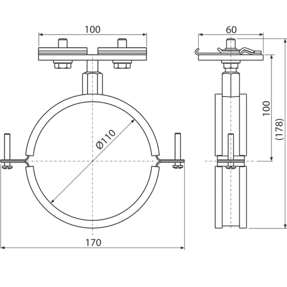 Держатель стока Alcadrain AlcaSystem Хром AS-P004 2 Держатель стока Alcadrain AlcaSystem Хром AS-P004 — изображение 2